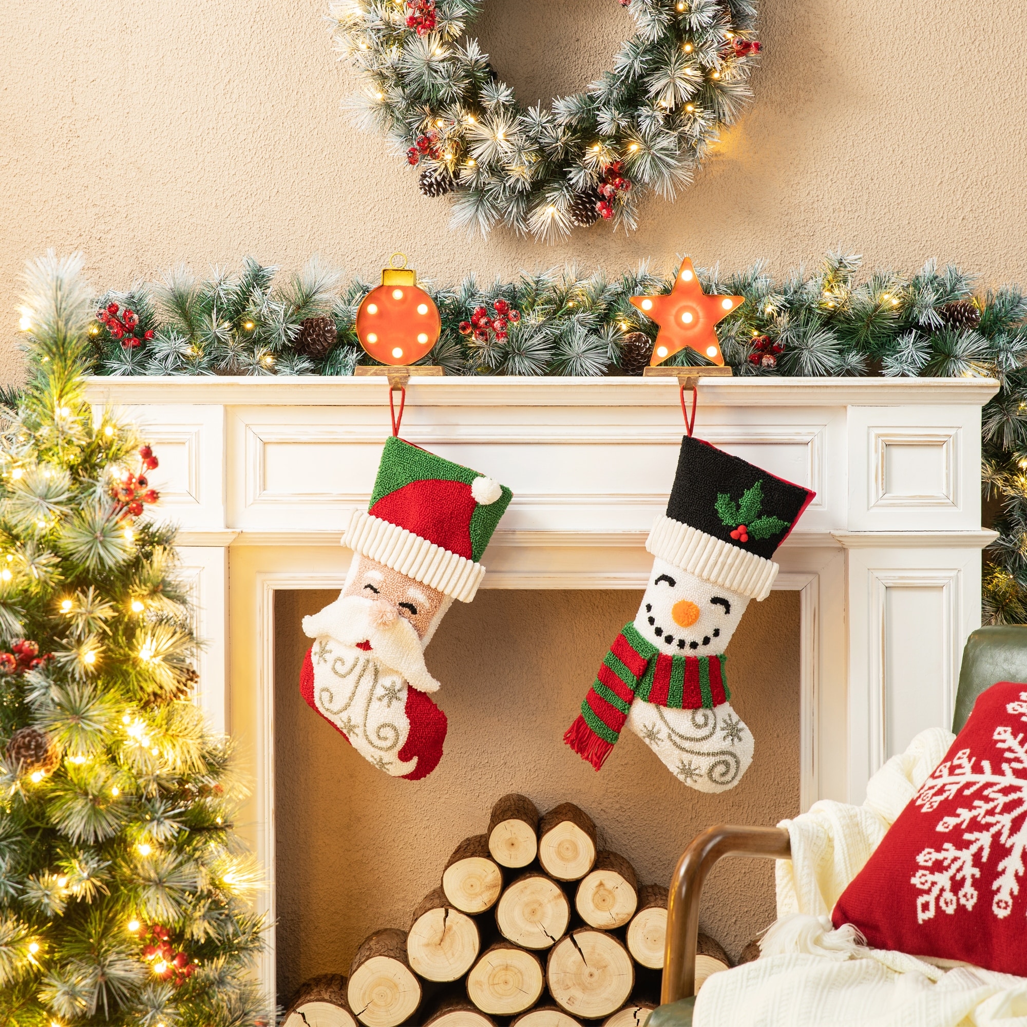 well dressed home christmas stockings Plaid perfection in all your fav decor
