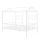 preview thumbnail 19 of 22, Metal House Bed Frame Full Size with Slatted Support No Box Spring Needed