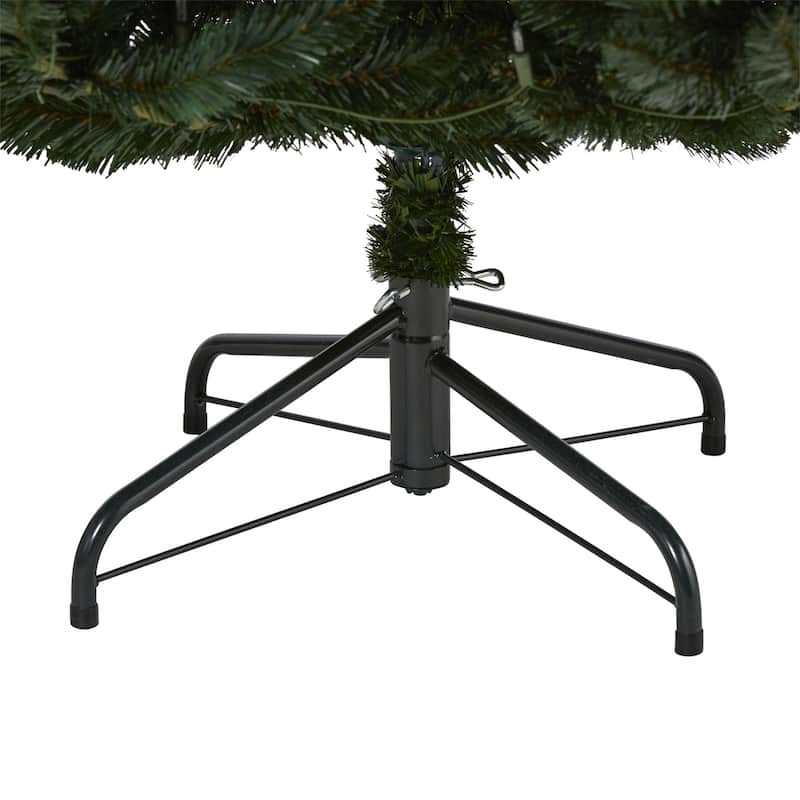 8ft. Spruce Artificial Christmas Tree with 500 Clear Lights and 1948 Branches - Classic Full Holiday X-Mas Tree