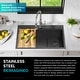 preview thumbnail 128 of 137, KRAUS Kore Workstation Drop-In Stainless Steel Kitchen Sink