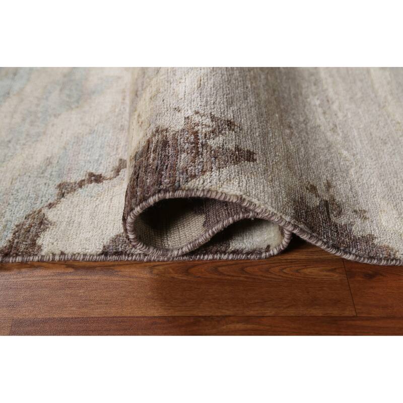 Hand Knotted Oriental 100% Wool Carpet Modern Abstract Multi-Colored Abstract Area Rug - 4' 9'' X 3' 10''