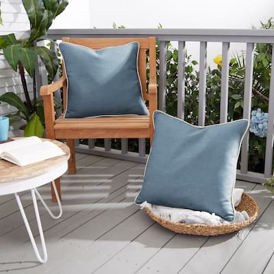 Sunbrella Spectrum Denim Indoor/ Outdoor Pillow (Set of 2)