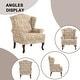preview thumbnail 56 of 119, 31" W Modern Upholstered Linen Wing Back Accent Chair with Rolled Arm