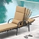 preview thumbnail 21 of 35, Outdoor Adjustable Patio Chaise Lounge Chair with Cushion Beach Poolside