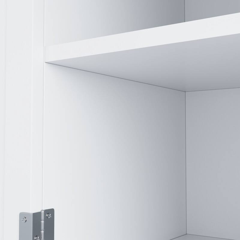 Farmhouse 74.8" Tall Kitchen Pantry with Hutch, Freestanding Kitchen Storage Solution for Modern Homes