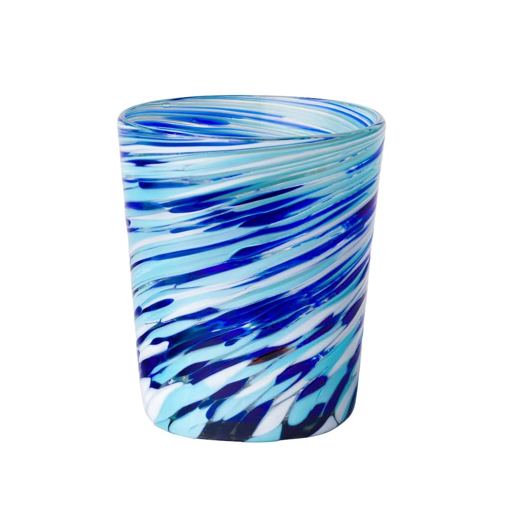 10 Strawberry Street Malibu Handblown Mexican Glassware, Set of 6