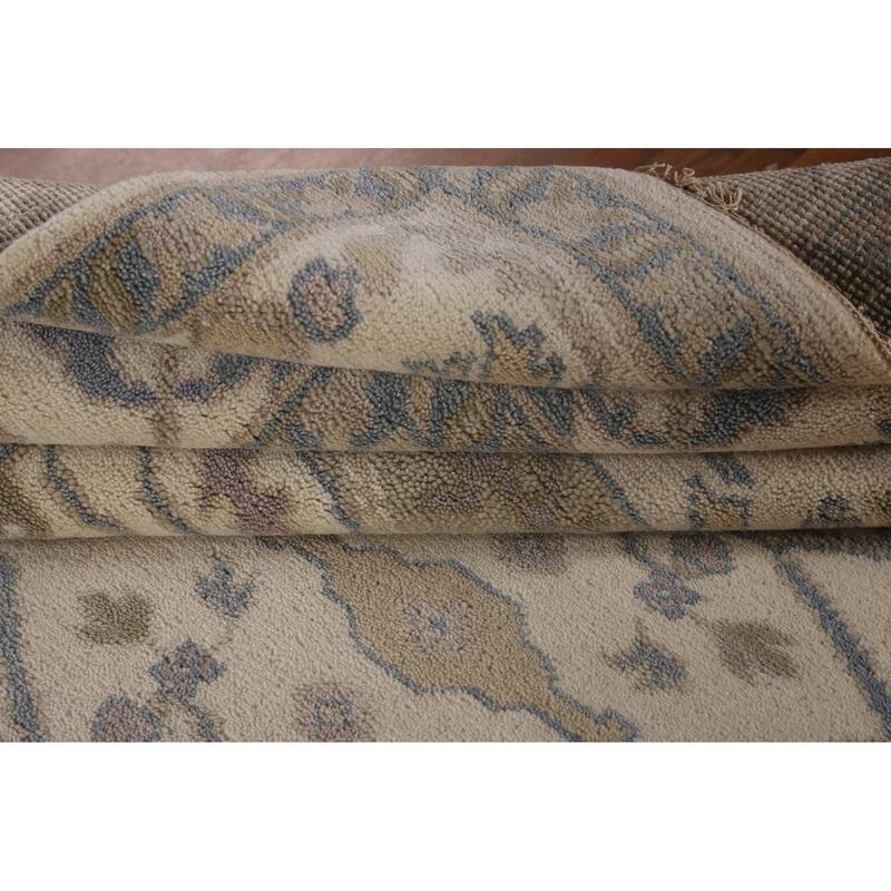 All-Over Oushak Oriental Square Area Rug Handmade Wool Carpet - 7'10"x 7'11"
