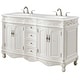 preview thumbnail 5 of 9, Elegant Lighting VF-1049-VW Windsor 60" Free Standing Double Basin