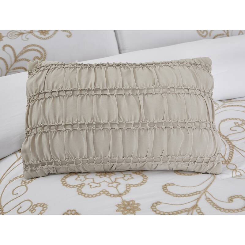 Modern Threads Sabrina 5-Piece Jacquard Comforter Set with Shams and Decorative Pillows