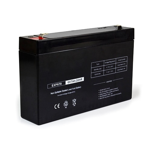 Replacement AGM SLA Battery 6V-7Ah Single Pack Replacement AGM SLA Battery