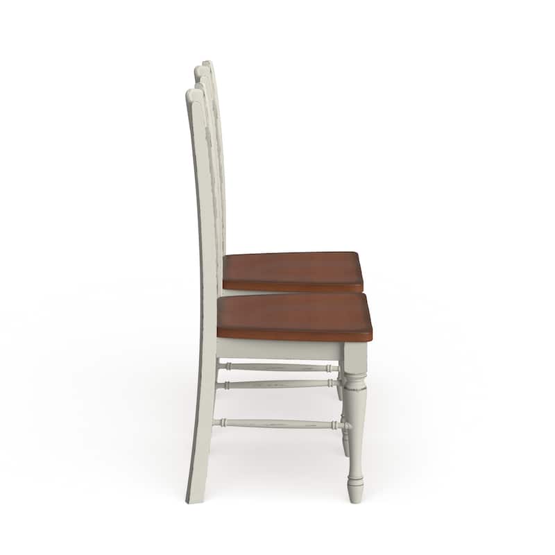 The Gray Barn Box Hill Double X-back Dining Chairs (Set of 2)