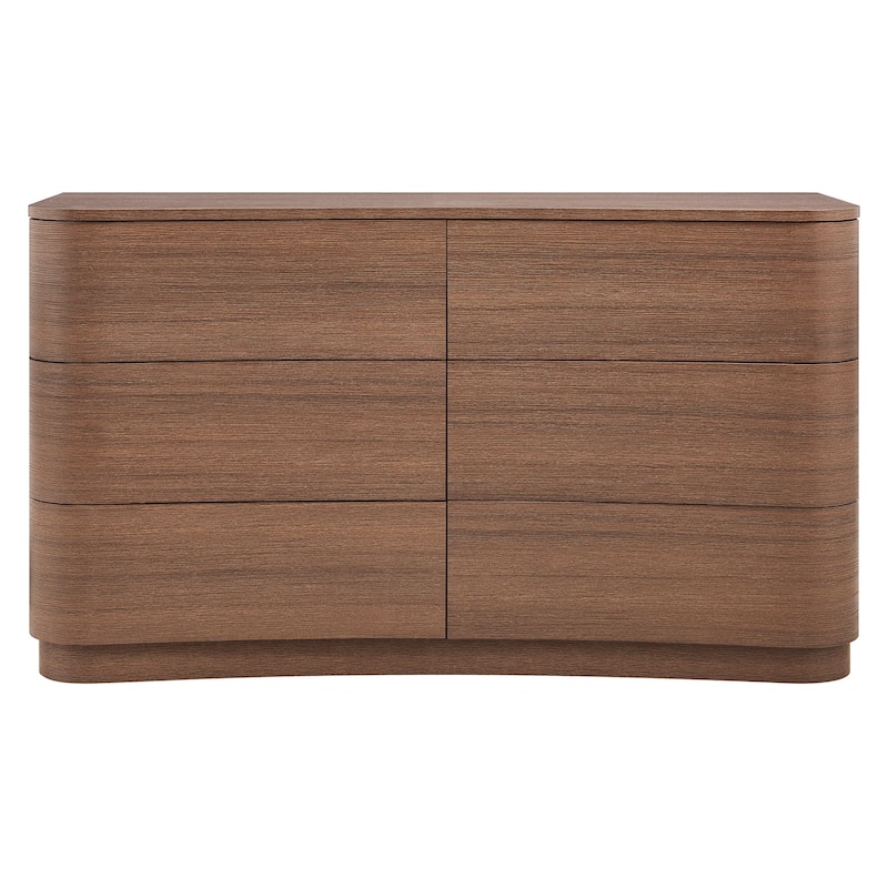 Mirae 6-Drawer Curved Dresser