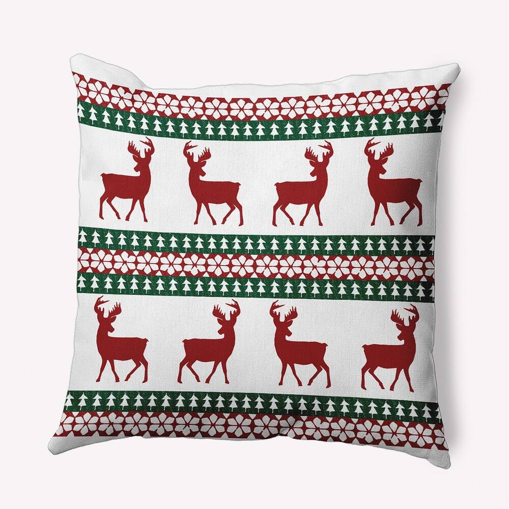 Lace Reindeer Ensemble Accent Pillow