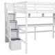 preview thumbnail 10 of 22, Kid-Friendly Design Full Size Loft Bed with Desk and Drawers