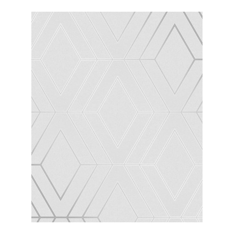 Advantage Adaline Light Grey Geometric Wallpaper - 20.5 x 396 x 0.025
