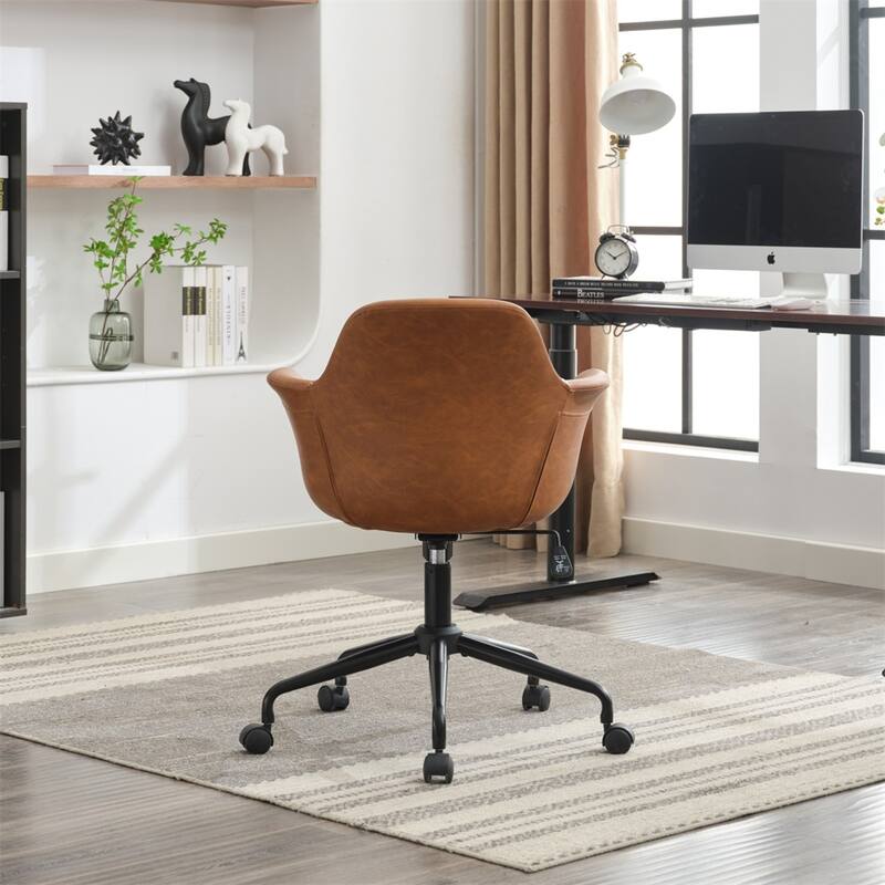 Rolling Swivel Height Adjustable Ergonomic Chair with Back Support