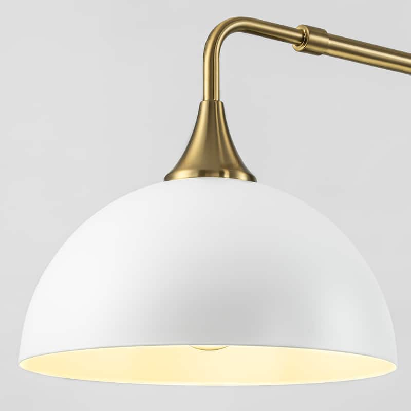 3-Light Industrial Linear Dome Pendant Lights for Kitchen Island