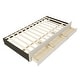 preview thumbnail 9 of 16, Contemporary Upholstered Twin Platform Bed with Trundle and Drawers