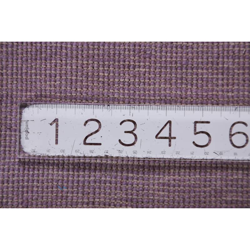 Hand Knotted Oriental 100% Wool Carpet Modern Solid Purples Gabbeh Area Rug - 11' 2'' X 8' 1''