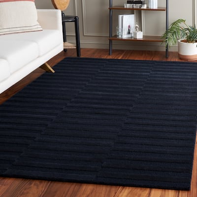 SAFAVIEH Handmade Ebony Nerimane Contemporary Wool Rug