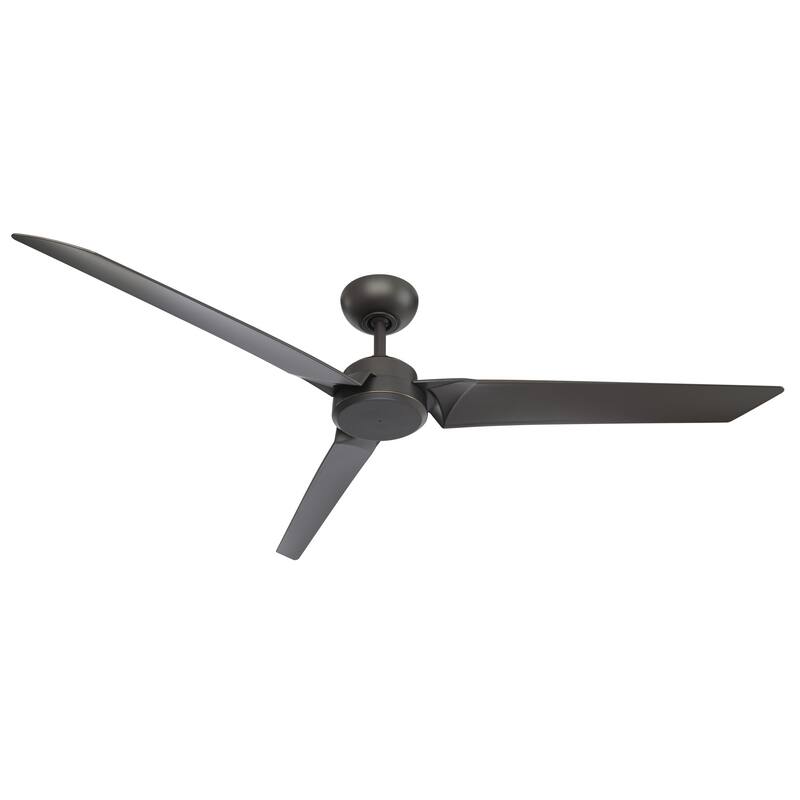 Roboto Indoor and Outdoor 3-Blade Smart Ceiling Fan 62in with Remote Control - Oil Rubbed Bronze