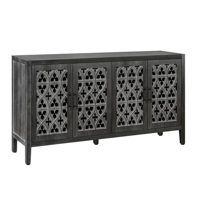 Hollow Carved Buffet Storage Cabinet Sideboard Cupboard Console Table