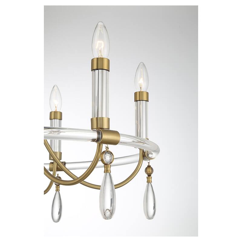Savoy House 1-7716-6 Mayfair 6 Light 26" Wide Taper Candle Style