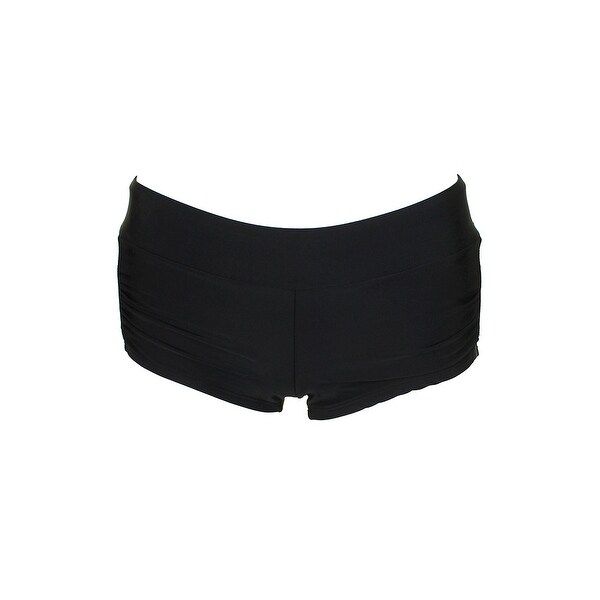 ruched swim shorts