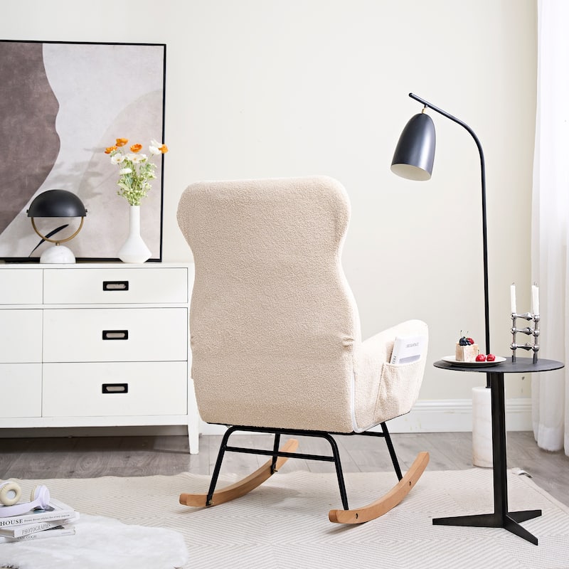 Teddy Rocking Chair with High Backrest