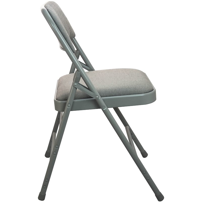 2-pack Advantage Padded Metal Folding Chair - Fabric Seat