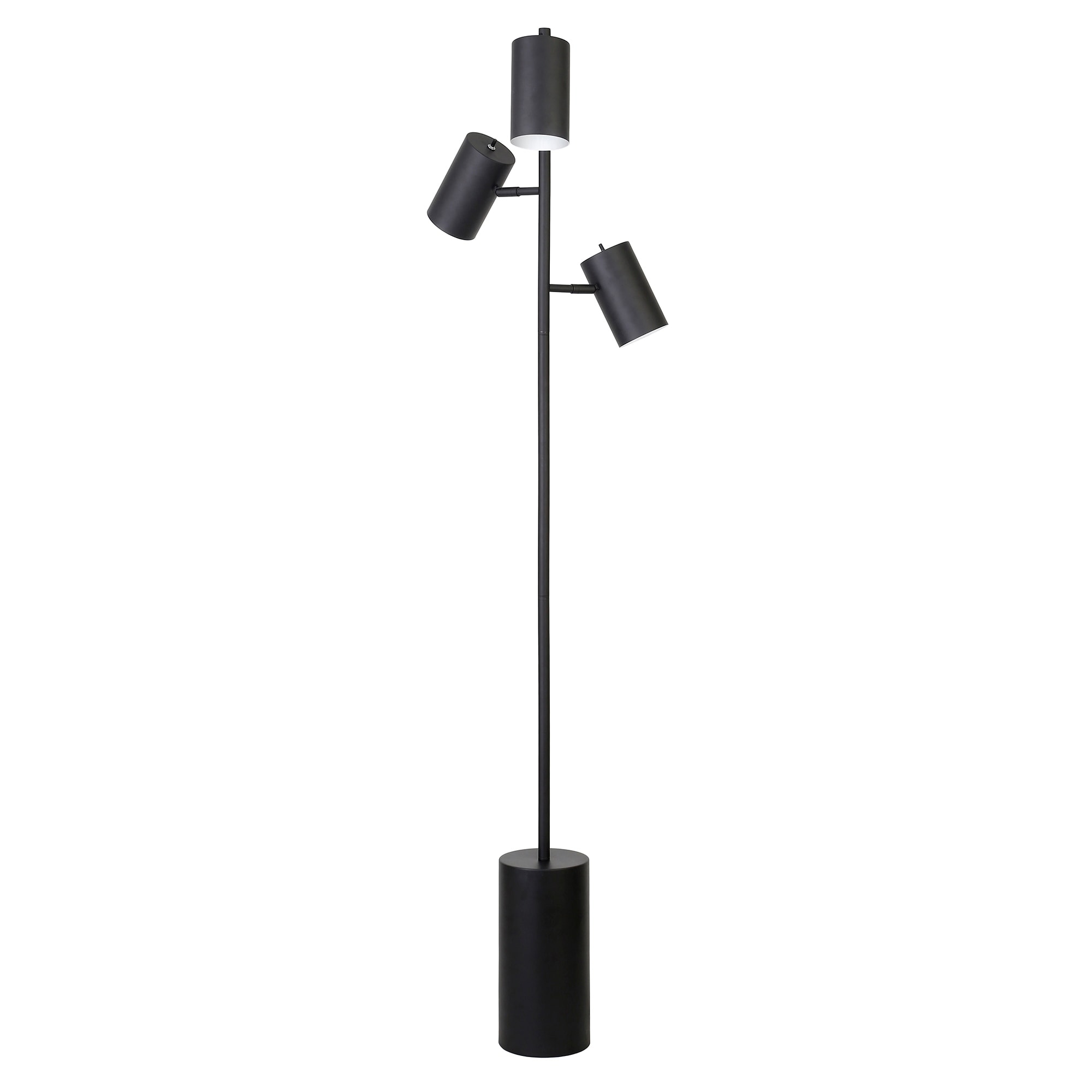 Dorset 3-Light Tree Floor Lamp with Metal Shades - 65" Tall