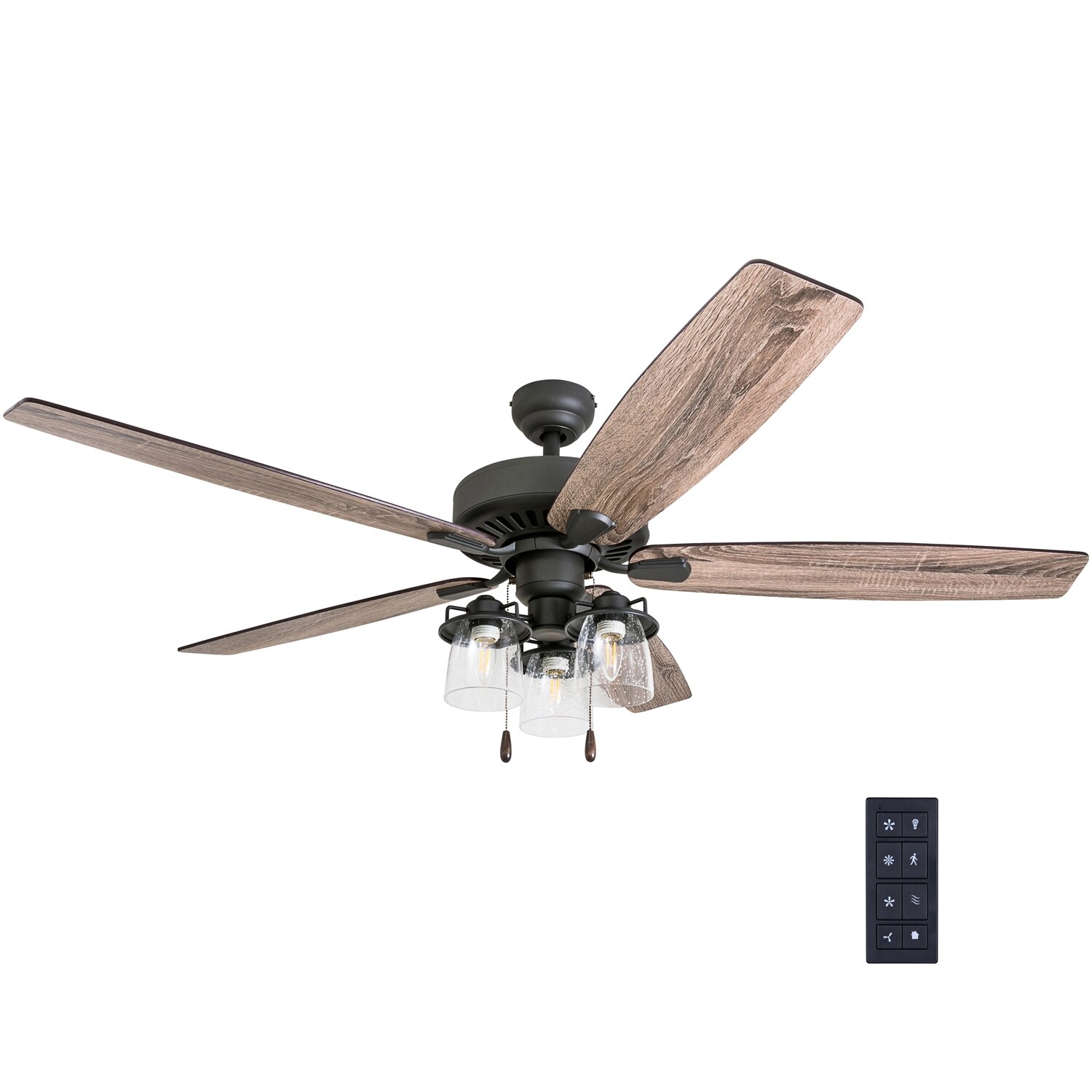 Shop The Gray Barn Manderston 60 Inch Coastal Indoor Led Ceiling Fan With Remote Control 5 Reversible Blades 60 Overstock 30878972