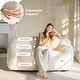 preview thumbnail 21 of 22, Loveseat Floral Shaped Bean Bag Sofa