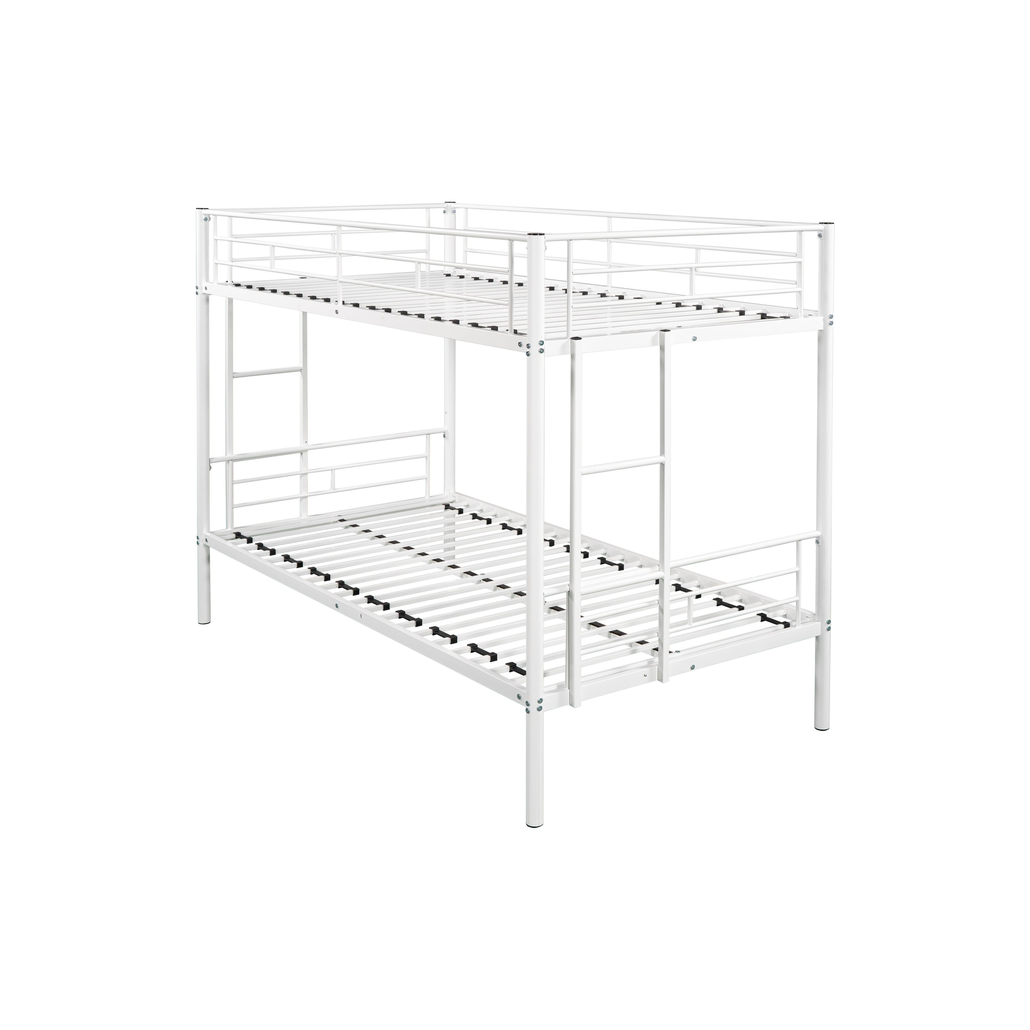 Metal Twin Bunk with Stairs & Barriers - Bed Bath & Beyond - 38856177