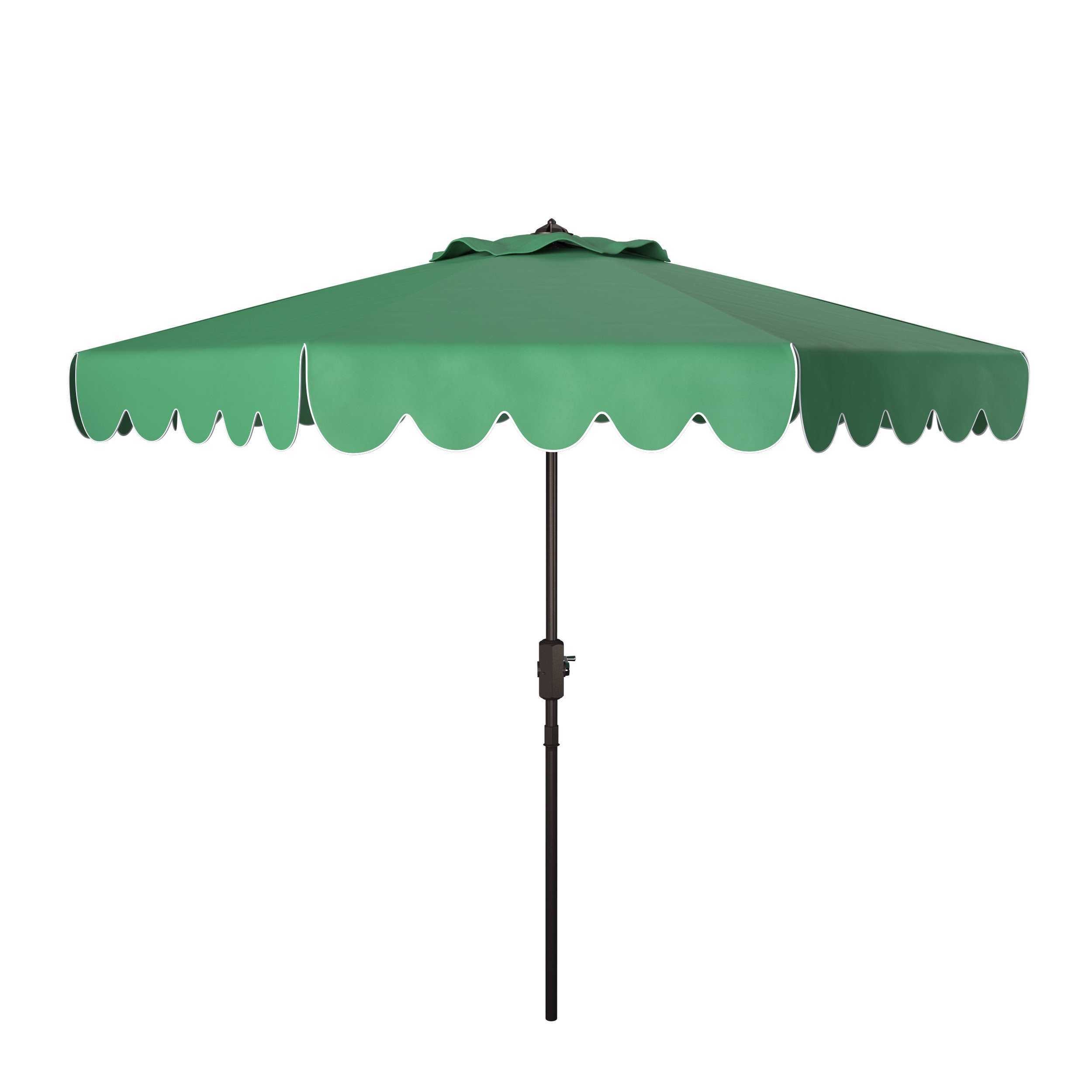 SAFAVIEH Venice 9ft Round Outdoor Patio Umbrella - UV Resistant with Crank & Button Tilt