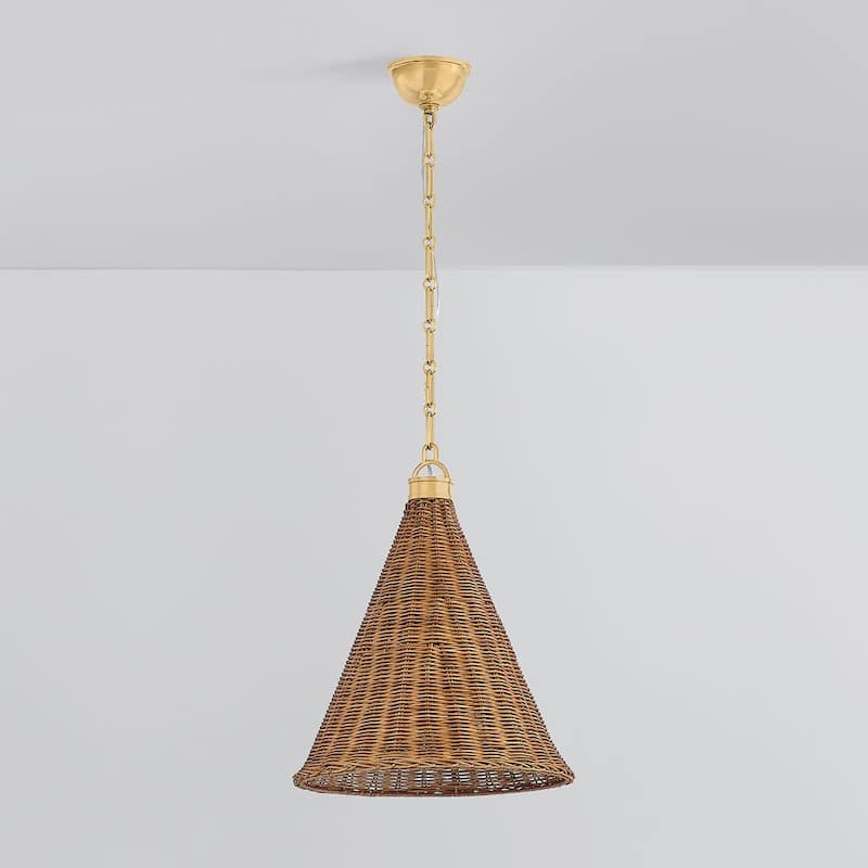 Hudson Valley Lighting MDS2102 Kensington 15" Wide Pendant with Walnut