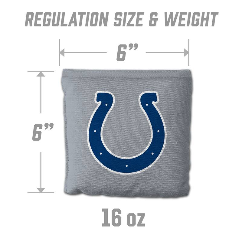 Indianapolis Colts NFL Dual Sided Pro Stop & Slide Cornhole Bags