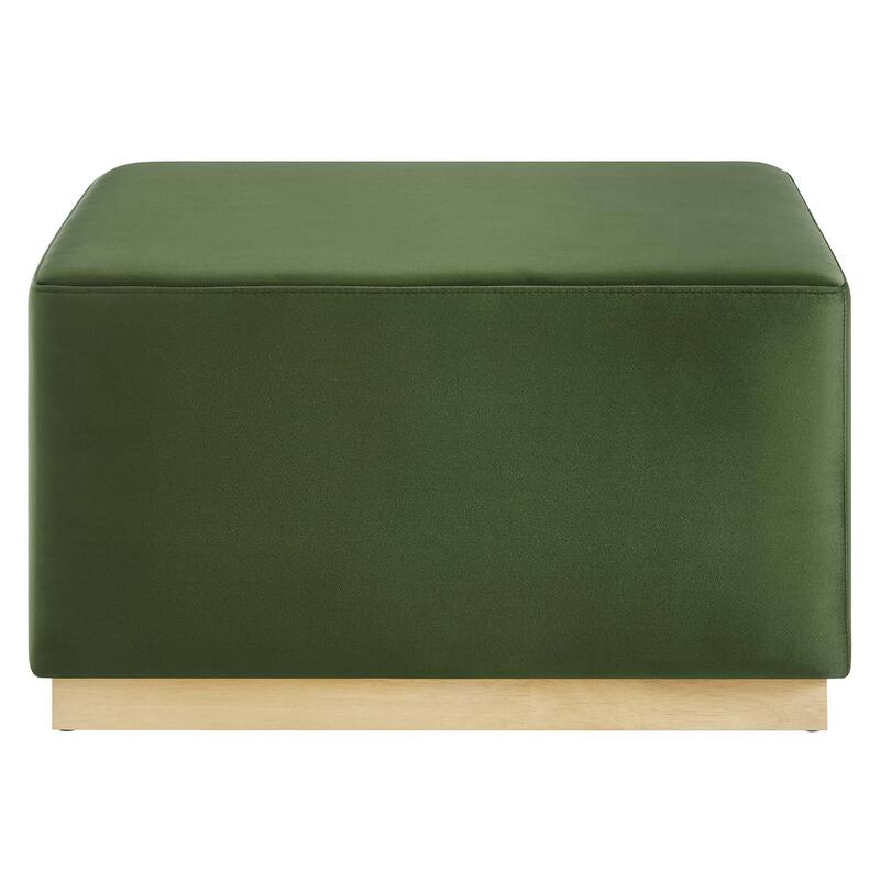Tilden 17"/28" Square Performance Velvet Upholstered Ottoman