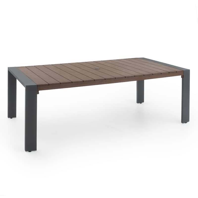Milo Gray 9 Piece Sunbrella Outdoor Patio Dining Set