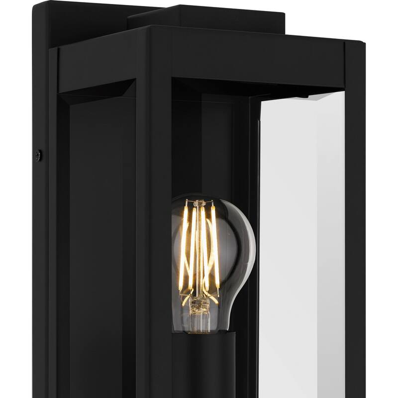Earth Black Outdoor Wall Lantern from the Eastover Collection