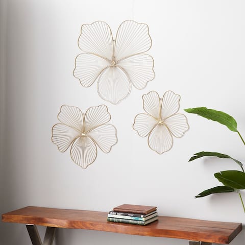Gold Iron Glam Wall decor (Set of 3)
