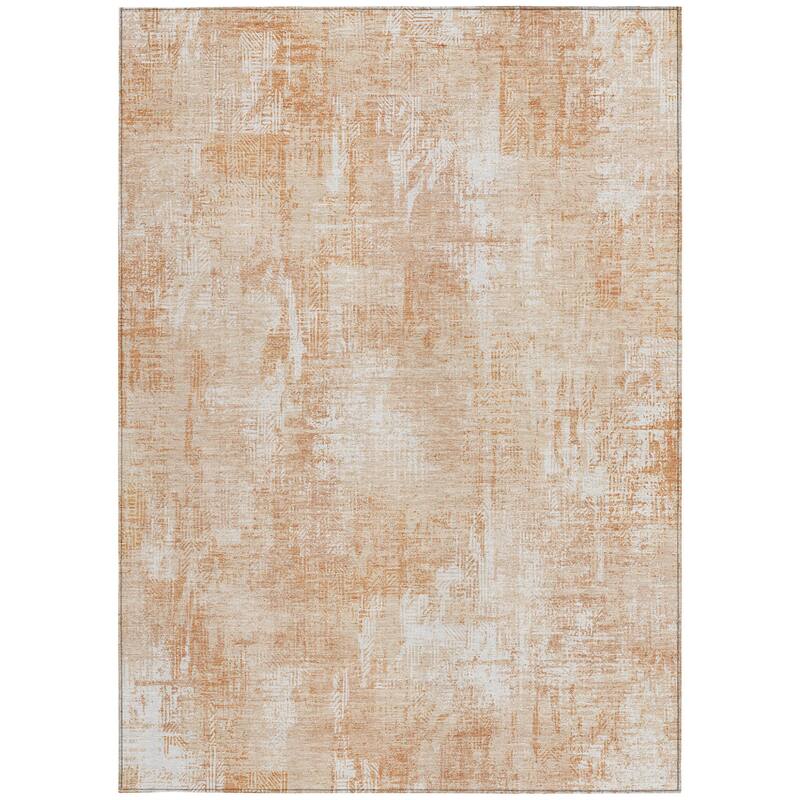 HomeRoots Abstract Transitional Rectangle Outdoor Rug