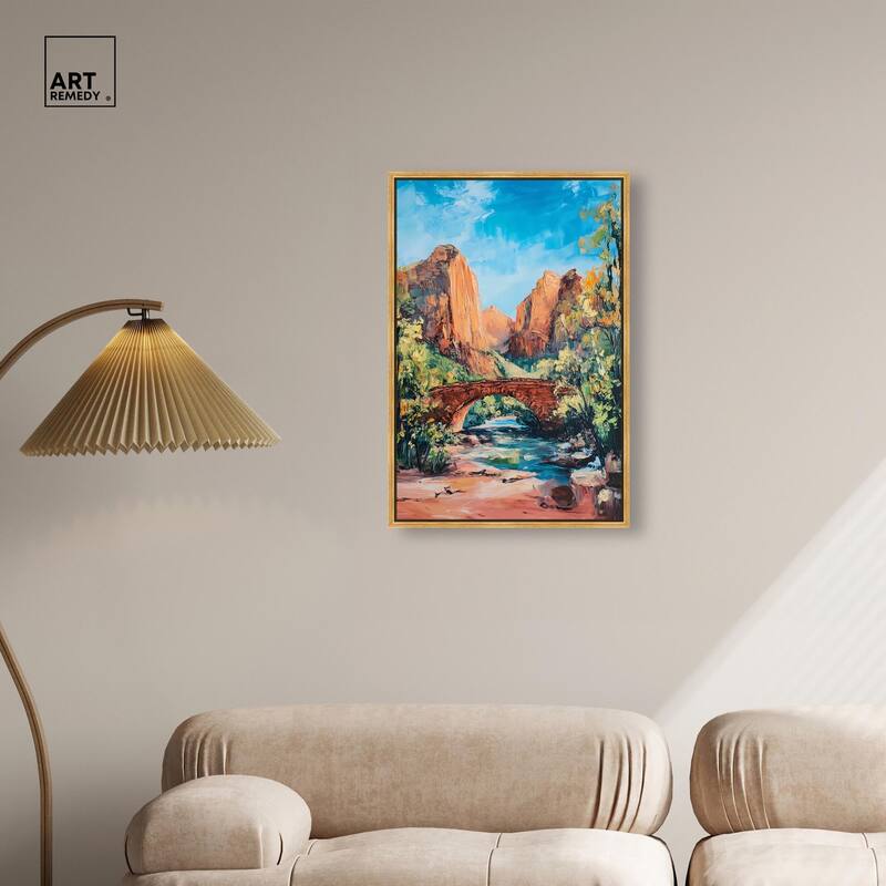 Bridge in Time Canvas by Art Remedy