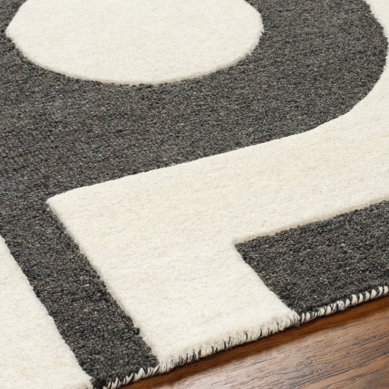 Deweyville Handmade Modern Wool Rug