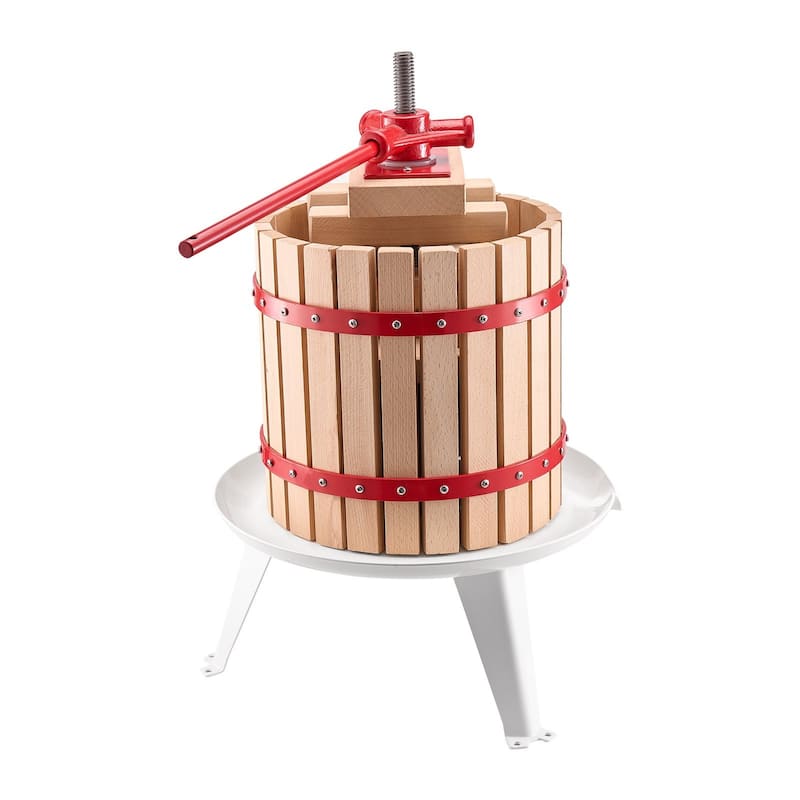 Natural Beech Wood Manual Fruit Wine Press for Fresh Juice Olive Oil and Cheese Extraction