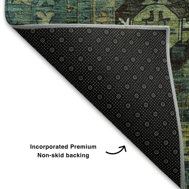 Premium Washable Super Soft Traditional Global Mayfield Rug