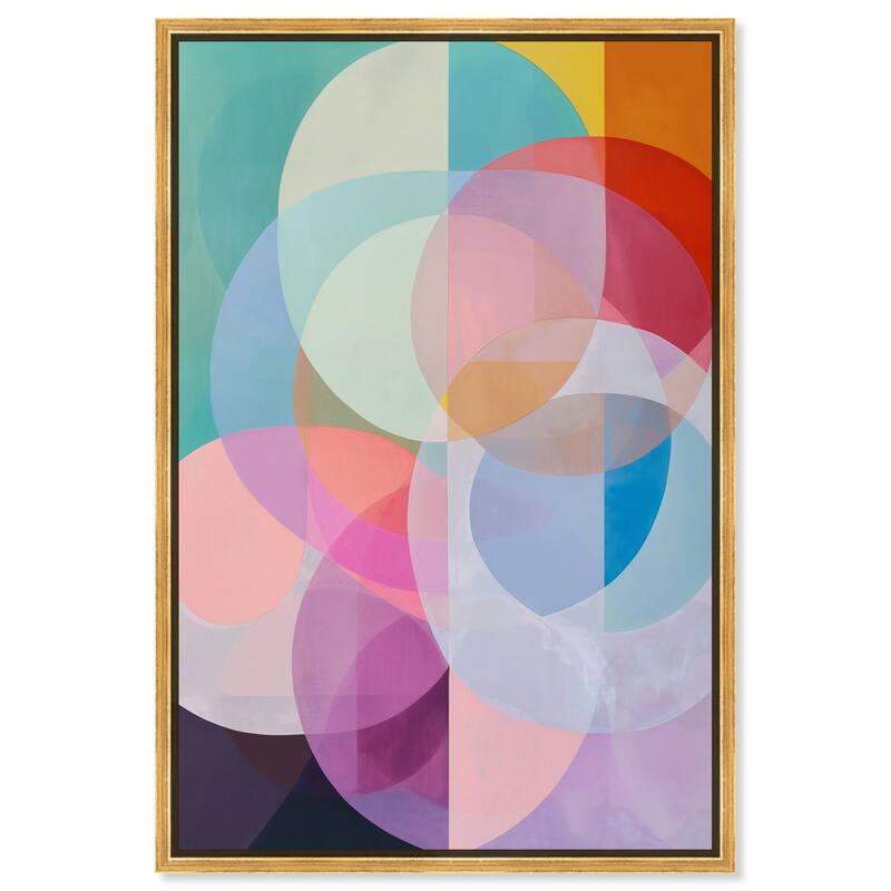 Oneiric Circles II Canvas by Art Remedy - Gold - 24" x 36"