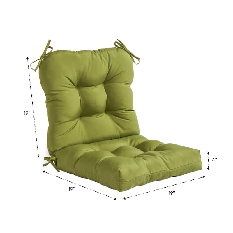 Outdoor Tufted Dining Chair Cushion