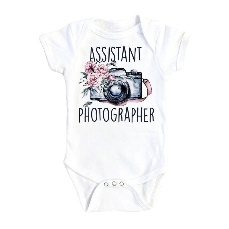 Photographer - Baby Boy Girl Clothes Infant Bodysuit Funny Cute Newborn 1B - White - 6-9M