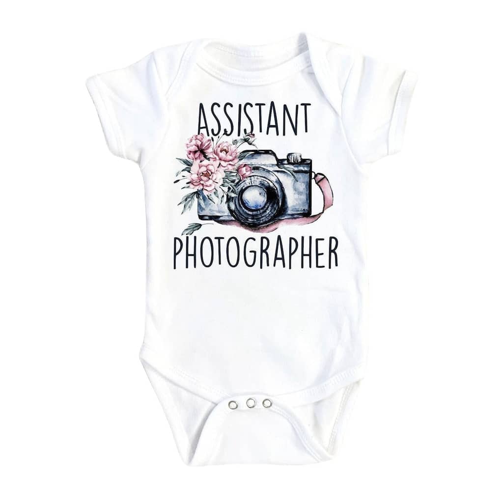 Photographer - Baby Boy Girl Clothes Infant Bodysuit Funny Cute Newborn 1B
